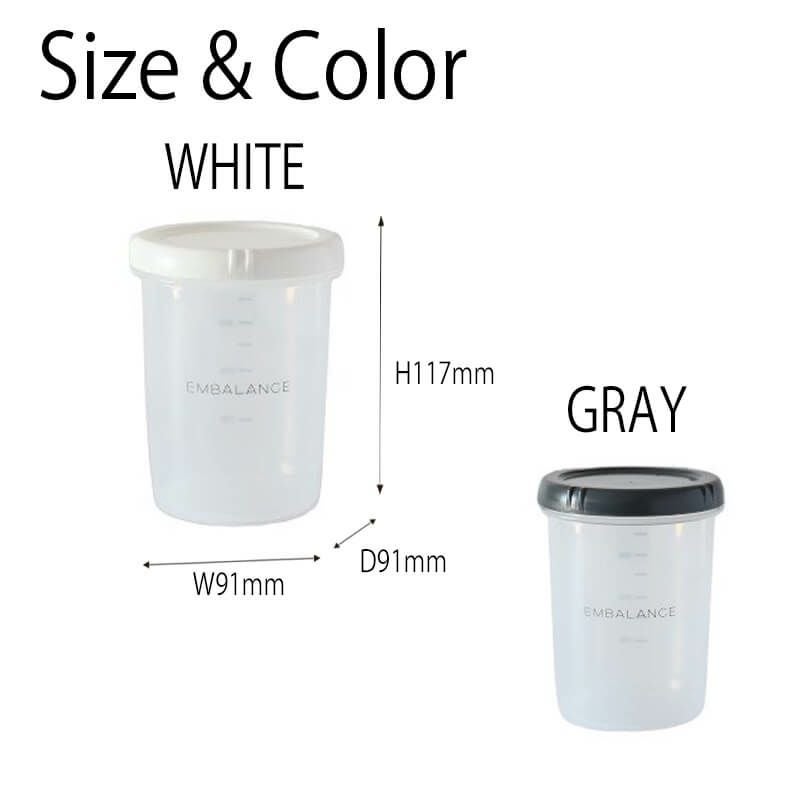 EMBALANC DEEP ROUND CONTAINER ディープラウンドコンテナS 500ml
