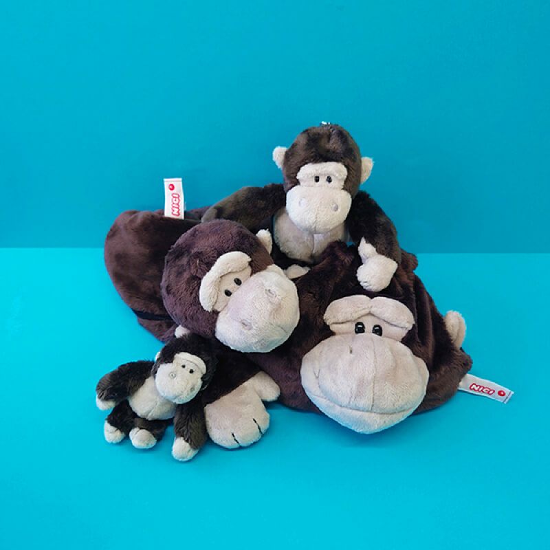 NICI BBキーリング(キーホルダー) ゴリラ 10cm | KURAWANKA