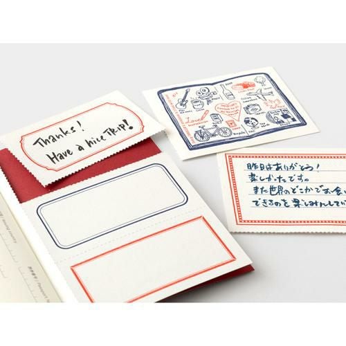 トラベラーズノート パスポートサイズ LOVE AND TRIP レッド　２０２５